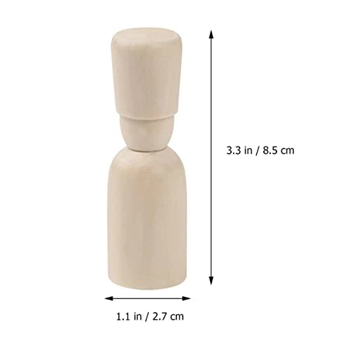 SEWACC Kids Toys 40pcs Puppet Home For Bodies Toys Puppets Handicraft Craft, Shapes Decor Graffiti Dolls Painting, Soldier DIY Hand Painting Decoration Art Toy Game People Doll Decorative Wooden 8 SEWACC Kids Toys 40pcs Puppet Home For Bodies Toys Puppets Handicraft Craft, Shapes Decor Graffiti Dolls Painting, Soldier DIY Hand Painting Decoration Art Toy Game People Doll Decorative Wooden - Image 6