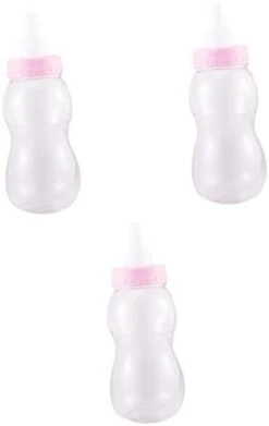 Totority 3pcs Gifts Pink Girls Favor Bottle Birthday Toddler Desktop Center For Bank Kids Candy Jar Clear Children Party Cookie Decoration Game Saving Gift Office Pot Novelty And Plastic -Folkmanis Toys Shop 21GrE0SfdUL. AC