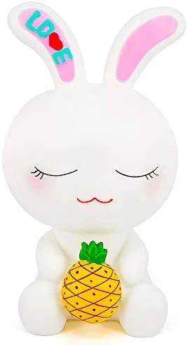 QTMY Vinyl Cute Bunny Piggy Bank Coin Bank For Girls Boys Adults,Easter Bunny Decor (Strawberry Rabbit) 8 QTMY Vinyl Cute Bunny Piggy Bank Coin Bank For Girls Boys Adults,Easter Bunny Decor (Strawberry Rabbit) - Image 6