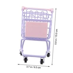 TOYANDONA 2pcs Mini Shopping Cart Mini Food For Girls Mini Dollhouse Supermarket Miniature Arcade Games Machines For Home Miniature Cart Iron, Alloy Lavender Good Looking 13 TOYANDONA 2pcs Mini Shopping Cart Mini Food For Girls Mini Dollhouse Supermarket Miniature Arcade Games Machines For Home Miniature Cart Iron, Alloy Lavender Good Looking -Folkmanis Toys Shop 3107JnCa6ML