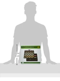 CHH 11" 7-in-1 Game Set With Black Leatherette Finish -Folkmanis Toys Shop 311BXNQDx2L