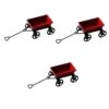 3pcs Small Trailer Simulation Cart Toy Outdoor Playset Mini Shopping Cart Miniture Decoration Mini Accessories Outdoor Metal Decor Small Landscape Decor Trolley DIY Supply Carriage