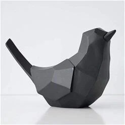 Piggy Bank For Boys Girls Kids Money Box Resin Piggy Bank Figurine Craft For Home Decoration Toy For Child Kid Piggy Banks Bird Piggy Banks Furniture Games (Color : Black)