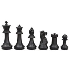MegaChess Large Premium Chess Set With 12 Inch Tall King Black And White With Quick Fold Nylon Mat -Folkmanis Toys Shop 312vd9rIp5L