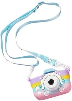 Kids Digital Camera, Upgrade Selfie Kids Camera, Christmas Birthday Gifts For Boys Girls Age 3-12, HD Kids Digital Video Cameras For Toddler 1080P 2 Inch HD Screen (Pink) -Folkmanis Toys Shop 315UHEO rnL. AC