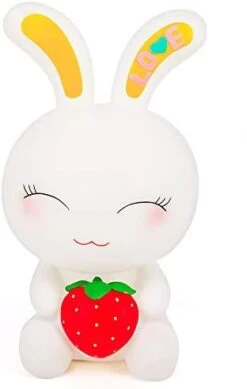 QTMY Vinyl Cute Bunny Piggy Bank Coin Bank For Girls Boys Adults,Easter Bunny Decor (Strawberry Rabbit) 15 QTMY Vinyl Cute Bunny Piggy Bank Coin Bank For Girls Boys Adults,Easter Bunny Decor (Strawberry Rabbit) -Folkmanis Toys Shop 316EsuY3ovL. AC