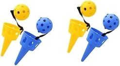 Ibasenice 4 Sets Trampoline Toys Cup Set Outside Kids Toys Scoop And Toss Set Kids Party Favors Backyard Game Catch Game Ball Catch Game Scoop Ball Set Spoon Catch The Ball Catcher Child Red -Folkmanis Toys Shop 316MXZUvyWL. AC