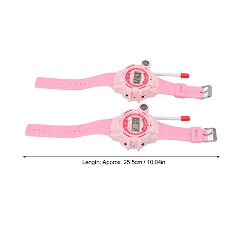 Two Ways Walkie Talkie Watch, Clear Sound Long Distance Transmission Compass Walkie Talkie Watch Toy Telescopic Antenna With LCD Screen For Role Play Game(Pink) 7 Two Ways Walkie Talkie Watch, Clear Sound Long Distance Transmission Compass Walkie Talkie Watch Toy Telescopic Antenna With LCD Screen For Role Play Game(Pink) - Image 5