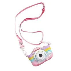 Kids Digital Camera, Upgrade Selfie Kids Camera, Christmas Birthday Gifts For Boys Girls Age 3-12, HD Kids Digital Video Cameras For Toddler 1080P 2 Inch HD Screen (Pink)