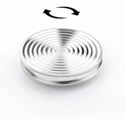 TOMAZON Kinetic Desk Spinning Toy, Stainless Steel Rotating Motion Coin, Optical Illusion Spinning Top For Office Anxiety Stress Relief, Portable ADHD Little Fidget Toys Gift For Adults & Kids(3 Pack) -Folkmanis Toys Shop 317CFs2gKL. AC