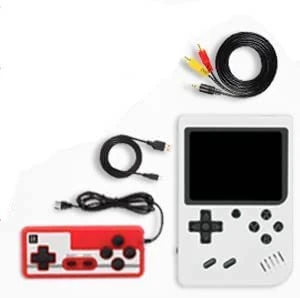 GENERIC Retro Handheld Game Console, Portable Video Game Console For Children With 400 Classical FC Games 3.0-Inch Screen 1020mAh Rechargeable Battery Support For TV Connection And Two Players (White) 3 GENERIC Retro Handheld Game Console, Portable Video Game Console For Children With 400 Classical FC Games 3.0-Inch Screen 1020mAh Rechargeable Battery Support For TV Connection And Two Players (White)