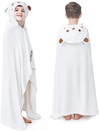 ZIONOR Bamboo Hooded Towel For Kids - 35'' X 50'' Extra Large Bath Towels For Kids 3-10 Yrs, Premium Soft Towels For Boys Girls, Ultra Absorbent And Hypoallergenic (Purple, Shark) 8 ZIONOR Bamboo Hooded Towel For Kids - 35'' X 50'' Extra Large Bath Towels For Kids 3-10 Yrs, Premium Soft Towels For Boys Girls, Ultra Absorbent And Hypoallergenic (Purple, Shark) - Image 6