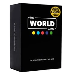 The World Game - Geography Card Game - Educational Board Game For Kids, Family & Adults - Cool Learning Gift Idea For Teenage Boys & Girls