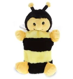 DolliBu Honeybee Plush Hand Puppet For Kids - Soft Plush Stuffed Animal Hand Puppet Toy For Puppet Show Games Puppet Theaters For Kids, Adult Cute Puppets Educational Toy To Teach Children & Toddlers