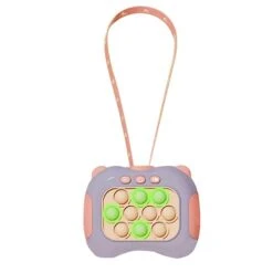 Interactive Handheld Game & Pop Light-Up Fidget Toy For Kids And Teens For 3-12 Years Old Boys & Girls, Sensory Stress Relief Anti-Anxiety & Autism Travel Toys (Purple)