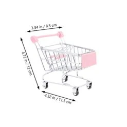 UPKOCH Grocery Cart 4 Pcs Mini Supermarket Handcart Utility Cart Models Mini Shopping Cart Metal Shopping Cart Mode Storage Desktop Decorative Ornaments Mini Brands