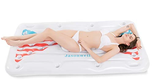 Jasonwell Beer Pong Pool Float - Inflatable Pool Beer Pong Table Party Pool Games Accessories For Adults 6 Feet Inflatable Pool Lounge Raft Toys With Cooler And 8 Pong Balls 7 Jasonwell Beer Pong Pool Float - Inflatable Pool Beer Pong Table Party Pool Games Accessories For Adults 6 Feet Inflatable Pool Lounge Raft Toys With Cooler And 8 Pong Balls - Image 5