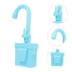 Ibasenice Faucet Accessories Miniature Toys Carassosories Plastic Playes Mini Furniture Model Simulated Water Faucet Toy Children S Pretend Play Toys Children's Playing House Toy Game Set -Folkmanis Toys Shop 31FcZjYhIBL