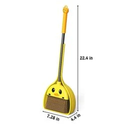 VIPAMZ Mini Broom And Dustpan Set For Kids - Cute Yellow Duck For Girls & Boys - Toddler Broom Set For Household Cleaning And Pretend Play - Perfect For Toddlers & Preschooler …