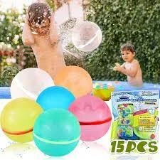 GENERIC Reusable Water Balloons - Pack Of 6 | Refillable Soft Silicone Balloons For 2-14 Years Old Kids | Easy To Splash On Impact - Toddler Pool Toys & Water Games - Outdoor Toys & Beach Accessories. 6 GENERIC Reusable Water Balloons - Pack Of 6 | Refillable Soft Silicone Balloons For 2-14 Years Old Kids | Easy To Splash On Impact - Toddler Pool Toys & Water Games - Outdoor Toys & Beach Accessories. - Image 4