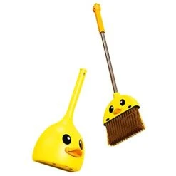 VIPAMZ Mini Broom And Dustpan Set For Kids - Cute Yellow Duck For Girls & Boys - Toddler Broom Set For Household Cleaning And Pretend Play - Perfect For Toddlers & Preschooler … -Folkmanis Toys Shop 31IjPNUQQyL