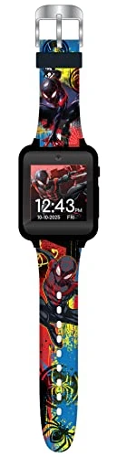 Accutime Spiderman Kids Black Educational Learning Touchscreen Smart Watch Toy For Girls, Boys, Toddlers - Selfie Cam, Learning Games, Alarm, Calculator, Pedometer & More (Model: SPD4807AZ) 5 Accutime Spiderman Kids Black Educational Learning Touchscreen Smart Watch Toy For Girls, Boys, Toddlers - Selfie Cam, Learning Games, Alarm, Calculator, Pedometer & More (Model: SPD4807AZ) - Image 3