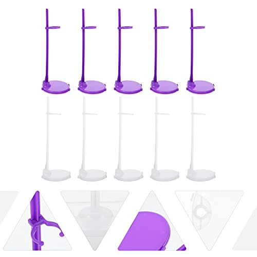 EXCEART 20pcs Toy Stand Support Display Holders Doll Stands Plastic Stands Doll Holder Dolls And Action Figures Doll Accessories 4 EXCEART 20pcs Toy Stand Support Display Holders Doll Stands Plastic Stands Doll Holder Dolls And Action Figures Doll Accessories - Image 2