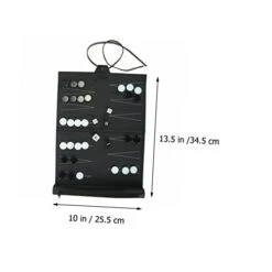 Tofficu 5 Sets Travel Backgammon Strategic Board Game Toys Educational Plaything Chess Toys For Kids Black Pu Leather Checkerboard Funny Chess Toys For Kids Small Table Chess Toys -Folkmanis Toys Shop 31KYqg7EKhL