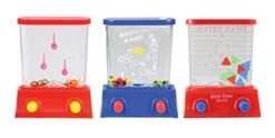 Curious Minds Busy Bags 3 Small Water Games - Push Button To Push Water And Play - Hand Held Travel Arcade Game - Party Favors