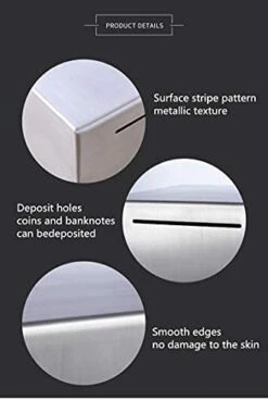 Thyggzjbs Safe Piggy BankMade Of Stainless Stell,Security Piggy Bank Coins Money Savings Box Toys/Toy Gifts Birthday Gift ,Can Only Save The Piggy Bank That Cannot Be Taken Out(Medium) 14 Thyggzjbs Safe Piggy BankMade Of Stainless Stell,Security Piggy Bank Coins Money Savings Box Toys/Toy Gifts Birthday Gift ,Can Only Save The Piggy Bank That Cannot Be Taken Out(Medium) -Folkmanis Toys Shop 31N0bfaP3uS