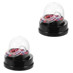 Gadpiparty 2 Sets Desk Dispenser Mini Slot Machine Electric Ride On Toys Number Picking Machine Lottery Game Machine Bingo Balls Only Party Supplies Bingo Games Toys Lottery Machine Small Abs