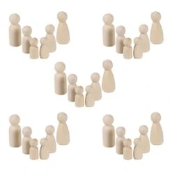 Ibasenice 60 Pcs Projects| Plain Graffiti|Toy Simple Hand Art Bodies Game, Toys Art| Wood Figures- Puppets Peg Ornaments Handicraft Painting Puppet Xmas Christmas Party Hand-Painted -Folkmanis Toys Shop 31OUjKxDZYL
