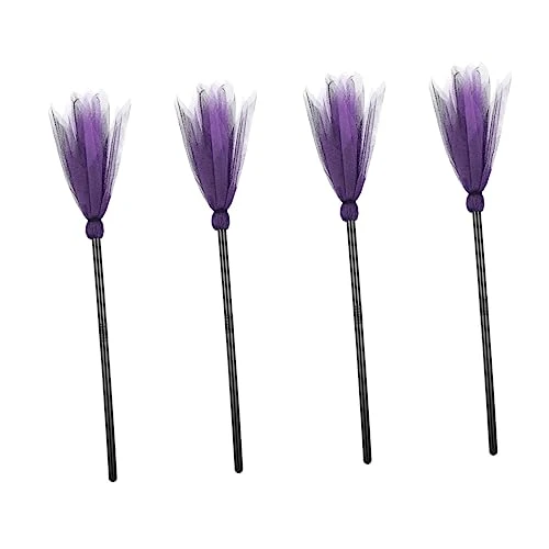 Totority 4 Pcs Witch Broom Cosplay Costume Witch Accessories Kids Decor Photography Prop Toy Witch Costume Accessories Cosplay Broom Props Halloween Prop Children Witch Broom Broomstick Toy 3 Totority 4 Pcs Witch Broom Cosplay Costume Witch Accessories Kids Decor Photography Prop Toy Witch Costume Accessories Cosplay Broom Props Halloween Prop Children Witch Broom Broomstick Toy