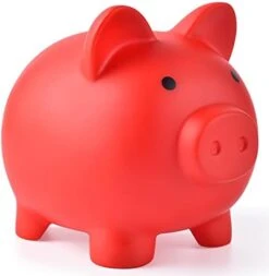 Piggy Bank, Unbreakable Plastic Money Bank, Coin Bank For Girls And Boys, Medium Size Piggy Banks, Practical Gifts For Birthday, Christmas, Baby Shower (Flesh-Colour) -Folkmanis Toys Shop 31PozII09KL. AC
