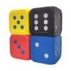 Macro Giant 6 Inch PU Foam Jumbo Big Playing Dice, Set Of 4, Basic Color, Math Teaching, Teaching Aids, Board Games, Kid Toy -Folkmanis Toys Shop 31PyBhjGBBL