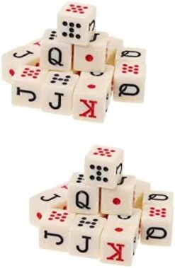 Ibasenice Alphabet Toys 30 Pcs Poker Dice Liars Dice Interesting Chips Set Interesting Dice Set Party Game Props Acrylic Square Corner Funny Game Chips Liars Poker -Folkmanis Toys Shop 31Q2eEzYymL. AC