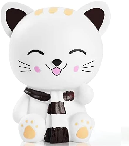 H&W Kitten Money Bank (Pink), Shatterproof Cat Piggy Bank, First Coin Bank, Best Christmas Birthday For Kids Boys Girls Home Decoration (WK19-D3) 8 H&W Kitten Money Bank (Pink), Shatterproof Cat Piggy Bank, First Coin Bank, Best Christmas Birthday For Kids Boys Girls Home Decoration (WK19-D3) - Image 6