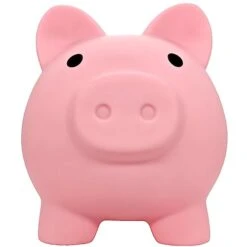 Large Piggy Bank Plus For Sbrvaniy Unbreakable Money Bank,Large Size Coin Bank For Boys And Girls, My First Gifts For Birthday, Christmas, Baby Shower (Pink)