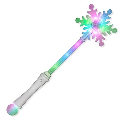 FlashingBlinkyLights Frozen Snowflake LED Winter Party Wand 3 FlashingBlinkyLights Frozen Snowflake LED Winter Party Wand