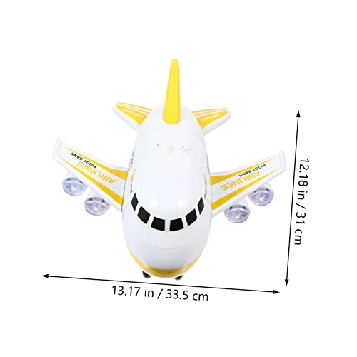 Alasum 1pc Airplane Piggy Bank Toys For Kids Educational Toys Kid Piggy Bank Musical Toy Toy Piggy Bank Toy Plastics, Electronic Components Yellow Saving Pot For Kids Coin Box Toy 6 Alasum 1pc Airplane Piggy Bank Toys For Kids Educational Toys Kid Piggy Bank Musical Toy Toy Piggy Bank Toy Plastics, Electronic Components Yellow Saving Pot For Kids Coin Box Toy - Image 4