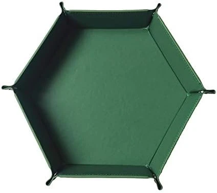 Kimairy DND Metal Dice Tray, Dice Folding Hexagon Tray Leather Dice Holder Velvet Rolling Storage Tray For Dice Games RPG DND Other Table Games And Candy Holder Storage Box (Cyan) 10 Kimairy DND Metal Dice Tray, Dice Folding Hexagon Tray Leather Dice Holder Velvet Rolling Storage Tray For Dice Games RPG DND Other Table Games And Candy Holder Storage Box (Cyan) - Image 8