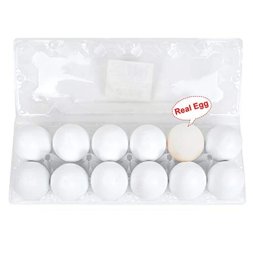 JOYIN 12 PCS Unpainted White Wooden Fake Easter Eggs For Easter Egg Hunt, Paintable Easter Eggs, Easter Crafts For Kids Party Favor, Children Easter DIY Game, Kitchen Craft Adornment, Egg Toy Food 5 JOYIN 12 PCS Unpainted White Wooden Fake Easter Eggs For Easter Egg Hunt, Paintable Easter Eggs, Easter Crafts For Kids Party Favor, Children Easter DIY Game, Kitchen Craft Adornment, Egg Toy Food - Image 3