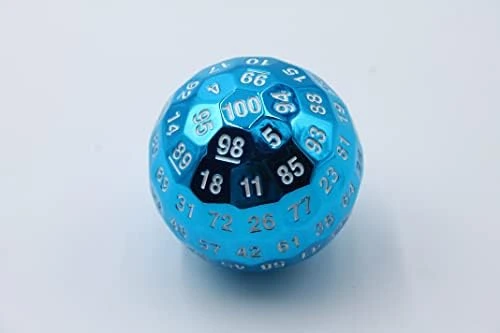 Metal Polyhedral D100 50mm D&D 100-Sided Die In Metal Tin (Red) 5 Metal Polyhedral D100 50mm D&D 100-Sided Die In Metal Tin (Red) - Image 3