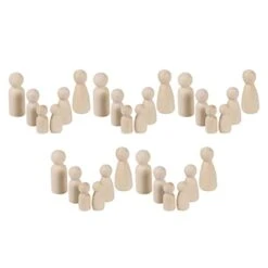 Ibasenice 60 Pcs Projects| Plain Graffiti|Toy Simple Hand Art Bodies Game, Toys Art| Wood Figures- Puppets Peg Ornaments Handicraft Painting Puppet Xmas Christmas Party Hand-Painted -Folkmanis Toys Shop 31coOW1mvSL