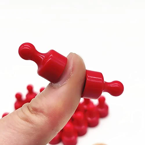 24 Magnetic Push Pins Miniature Game Piece Pawn Magnet Useful For Fridge, Office, Map Magnets, Kitchen Magnets, Whiteboard Magnets, Photo Magnets, Fun Colorful Classroom Magnets Pawn Style (Red-24pcs) 5 24 Magnetic Push Pins Miniature Game Piece Pawn Magnet Useful For Fridge, Office, Map Magnets, Kitchen Magnets, Whiteboard Magnets, Photo Magnets, Fun Colorful Classroom Magnets Pawn Style (Red-24pcs) - Image 3