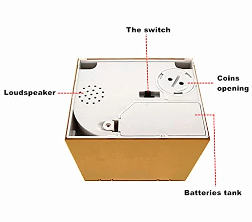 ALIMITOPIA Saving Money Box,Vocal Mischief Stealing Coin Piggy Bank Coin Storage Pot (Cartoon Cat) 8 ALIMITOPIA Saving Money Box,Vocal Mischief Stealing Coin Piggy Bank Coin Storage Pot (Cartoon Cat) - Image 6
