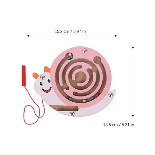 NUOBESTY 4Pcs Wooden Magnetic Maze Puzzle Game Animals Shape Maze Toys Magnetic Pen Driving Beads Interactive Maze Game Early Educational For Kids Toddler 7 NUOBESTY 4Pcs Wooden Magnetic Maze Puzzle Game Animals Shape Maze Toys Magnetic Pen Driving Beads Interactive Maze Game Early Educational For Kids Toddler - Image 5
