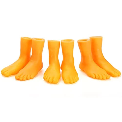 TOPZEA 40 Pack Finger Feet Puppet, Rubber Finger Puppets Mini Fake Feet Tiny Feet Left & Right Funny Foot Toy Cute Little Feet For Fingers, Mini Gag Gifts, Making Gnomes, Crafting, Photos Shoots Prop 5 TOPZEA 40 Pack Finger Feet Puppet, Rubber Finger Puppets Mini Fake Feet Tiny Feet Left & Right Funny Foot Toy Cute Little Feet For Fingers, Mini Gag Gifts, Making Gnomes, Crafting, Photos Shoots Prop - Image 3