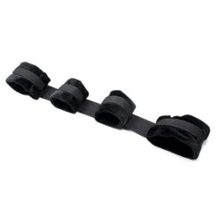 DTREEL Soft Nylon Furry Bracelets Anklets Kits Spreader Bar Toys With Adjustable Velcro Women Punk Bracelets Cosplay Cuffs Game Accessory