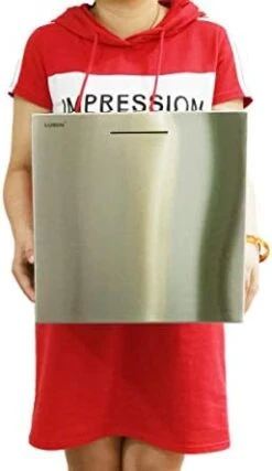 LUSEN Piggy Bank Made Of Stainless Steel,Biggest Safe Box Money Savings Bank For Kids,Can Only Save That Cannot Be Taken Out (12inX12inX12in) -Folkmanis Toys Shop 31iJoJJC9fL. AC